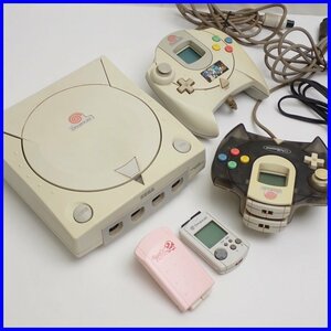 ★SEGA/セガ Dreamcast/ドリームキャスト 本体 HKT-3000/コントローラー・電源コード等付属/TVゲーム/ドリキャス&2014000007