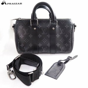 LOUIS VUITTON ルイヴィトン キーポル・バンドリエール 25 モノグラム クロスボディ ショルダーバック ブラック系 M46271 [62615]