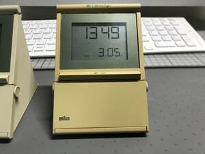 ヴィンテージ BRAUN DB10 デジタル時計② TYPE3876 グレーカーキ ドイツ製 80年代 90年代　ディーターラムス