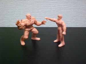 当時もの レア 肌色 北斗の拳 消しゴム パート３ ケンシロウ VS カーネル　ペールオレンジ キン消し 募集超人 ネクロスの要塞 ビックリマン