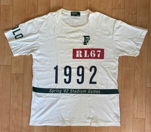 POLO 1992 スタジアム Ralph Lauren 白 オリジナル Tシャツ