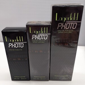 未使用 Lagerfeld ラガーフェルド PHOTO フォト 香水まとめて3点 オードトワレ 60ml /オードトワレ ナチュラルスプレー 60ml 125ml み