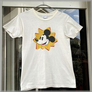 ★ミッキーマウス　ビンテージ　70s 80s　USA製　Tシャツ　size キッズXL 18-20　ONEITA POWER-T★検 ディズニー レディース アメリカ 古着