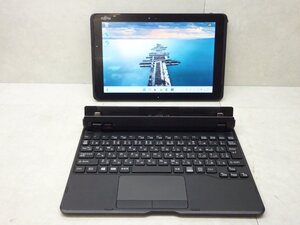 ☆良好品☆富士通 ARROWS Tab Q509/VE☆Celeron N4000 1.10GHz/4GB/SSD128GB/高解像度1920×1080/タッチパネル/無線/カメラ/Office/Win11☆