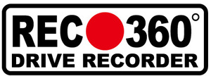 REC360°ドライブレコーダー録画中カッティングステッカー15cm 1　煽り運転対策　DRIVE RECORDER