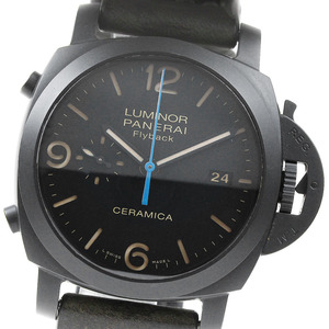 パネライ PANERAI PAM00580 ルミノール 1950 クロノ フライバック デイト 自動巻き メンズ 美品 _808701