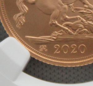 2020年 イギリス ジョージ3世 没後200周年記念 ソブリン金貨 NGC MS70 MATTE