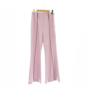 アメリヴィンテージ Ameri VINTAGE 22SS COLOR CENTER LINE CUT PANTS ラインパンツ フレア S ラベンダー /NR ■OS レディース