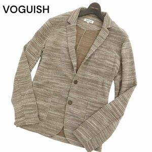 美品★ VOGUISH ヴォーギッシュ ルパート 春夏 メランジ ニット ジャケット カーディガン Sz.L　メンズ　C4T03826_4#M