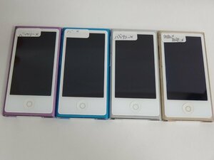 ユ■IP578　♪Apple iPod nano 第7世代 A1446 16GB 4台セット ジャンク