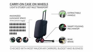 【破格】OLAF kickstarterキックボード 機内持ち込みOK キャリーケース スーツケース Business with a suitcase