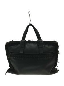 BOTTEGA VENETA◆ハンドバッグ/牛革/BLK/黒/