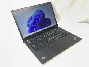 お宝アキバ/中古動作品14日保証 AC付 LTE Wi-Fi カメラ 充電100％9h ThinkPad X395 13.3型 Win11P64 Ryzen 5 3500U メ8 SSD256 梱80 小1236