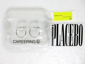 送料無料 定価4.1万 新品 CAREERING PLACEBO 901T シルバー キャリアリング フープ ピアス 