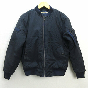 D■ジャーナルスタンダード/JOURNAL STANDARD 中綿入り ブルゾンジャケット JKT【M】黒/MENS/62【中古】