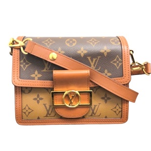 ルイ・ヴィトン LOUIS VUITTON ドーフィーヌMINI M45959 ブラウン PVC ショルダーバッグ レディース 中古