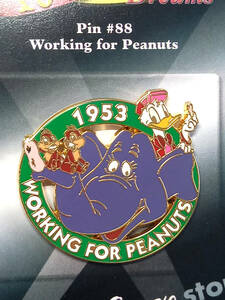 ● 激レアピン チップ＆デール　ディズニーストア ピン　Pin#88 1953 Working for Peanuts