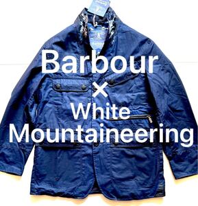 新品★Barbour×White Mountaineering WAX LAPEL JACKET バブアー ホワイトマウンテニアリング ダブルネーム ワックス オイル ジャケット 