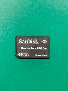 SanDisk サンディスク MEMORY STICK PRO DUO メモリースティックデュオ 8GB 1枚 フォーマット済み 動作確認済みジャンク品