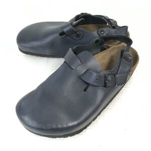 ビルケンシュトック/BIRKENSTOCK★コンフォートサンダル【40/26.0/紺/NAVY】スリッポンシューズ/ドイツ製/sneakers/Shoes/trainers◆pQ-479