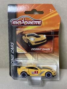 即決有★マジョレット MAJORETTE 海外 CHEVROLET CORVETTE シボレー コルベット Racing イエロー 黄★ミニカー