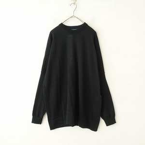 【定価8.1万】ケイシー ケイシー CASEY CASEY *CREW NECK JUMPER プルオーバー*Mニット黒ブラックトップス(1-2406-285)【31G42】