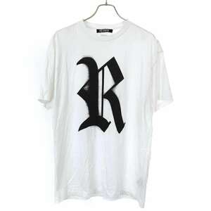 RAF SIMONS ラフシモンズ 23SS RロゴプリントTシャツ 231-120 ホワイト M IT4QMABD8IA8