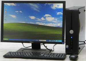 DELL Vostro 200-E6550DT ■ 22インチ 液晶セット ■ Core2Duo-E6550/DVDROM/希少OS/動作確認済/WindowsXP デスクトップ