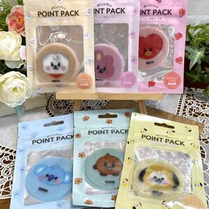 BT21 LINE FRIENDS◆ヒアルロン酸配合 シート状ポイントパック ポイントマスク フェイスパック 保湿ケア コスメ