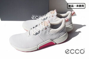 送料無料★新品｜未使用｜エコー｜ecco｜レディーススパイクレスゴルフシューズ｜BIOM(R) H4 ｜40｜WHITE/SILVER PINK