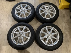 【2301012】メーカー不明 ESTROSA スポークホイール 14インチ 4.5J +45 PCD100 4H + DUNLOP ALL SEASON MAXX AS1 155/65R14 2022年 7mm