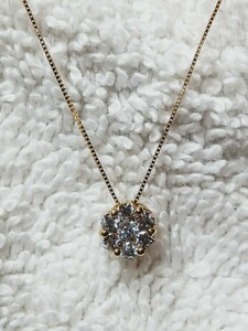 ★☆K18yg★天然ダイヤ0.50ct☆ネックレス40cm ペンダント☆2