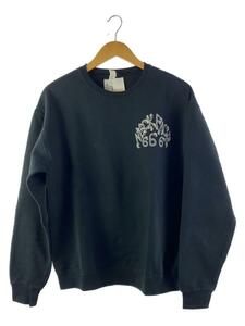 WACKO MARIA◆NECK FACE CREW NECK SWEAT SHIRT/スウェット/M/コットン/ブラック