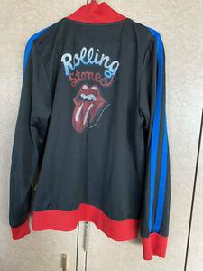 The ROLLING STONES ローリングストーンズ ジップアップ ジャケット ジャージ size M バンド ロゴ BC ETHIC / 古着 USED 中古