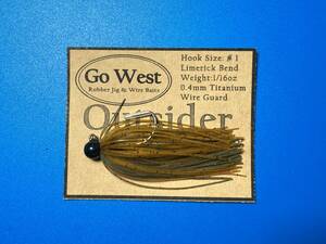 GoWest 【Outsider】No.46 スモラバ (1/16oz ・0.4mm チタンガード) Color:Pumpkin Pepper・Watermelon with Red flake