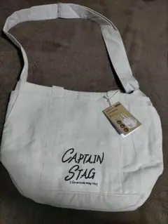 CAPTAIN STAG トートバッグ ショルダーバッグ ホワイト