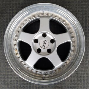 管理番号：A4-126【1本のみ】【18x10.5J 5x114.3 ET+43.5 ハブ60】OZ RACING・3ピース・店頭引取可能・適格請求書発行可能