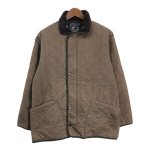 Barbour バブアー Polar Quilts ポーラーキルト キルティングジャケット ブラウン (メンズ LARGE) 中古 古着 R9969