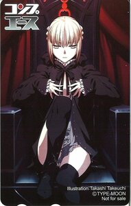 ★Fate/stay night　武内崇　コンプエース　TYPE-MOON　非売品　傷有★テレカ５０度数未使用qz_212