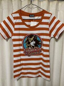 新品未使用 HYSTERIC GLAMOUR CIRCLE GIRL BORDER Tシャツ ヒステリックグラマー ボーダーカットソー カバーガール ORANGE サイズfree