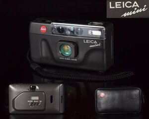 X289 【泉美】Leica mini LEICA ELMAR 1:3.5/35 ライカ コンパクトフィルムカメラ ケース付