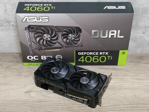 NVIDIA ASUS GeForce RTX4060Ti 8GB DUAL EVO OC 【グラフィックボード】