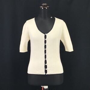 イエナ/IENA★五分袖カーディガン【women’s size S-M/アイボリー/ivory】Tops/Cardigan◆BH80