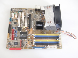 マザーボード ATA　ASUS　P5GDAC ソケット775 CPU + CPUクラー 動作未確認　DDR　DDR2対応　S-ATA　IDE　FDD　ソケット