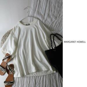 マーガレット・ハウエル MARGARET HOWELL☆洗える コットン100% DENSE COTTON JERSEY IIサイズ 日本製☆A-O 3811