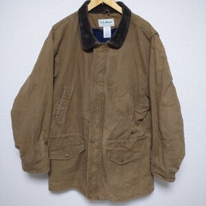 70s USA製 L.L.Bean エルエルビーン XL ダック地 ハンティングジャケット 裏ボア 70