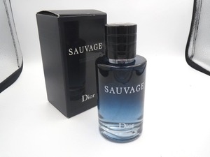 ★A82202:Dior ディオール　SAUVAGE　ソヴァージュ　ソバージュ　オードトワレ　100ml　フランス製　香水　残量多　たっぷり 約8割 中古品