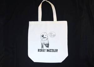 希少★新品未使用★ボビーダズラー★ノベルティ/非売品のエコバッグ★トートバッグコットンBOBBYDAZZLERイギリスおじさんイラスト