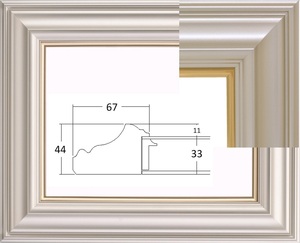 油彩額縁　油絵額縁　フレーム　サイズ　Ｆ３０　３４５５Ｎ　シャンペンゴールド　(０～３０号までＵＶカットのアクリル仕様）