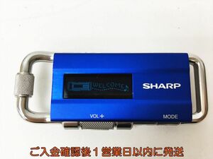 【1円】SHARP MP-300 デジタルオーディオプレーヤー ボイスレコーダー 本体 ブルー 動作確認済 シャープ E08-155rm/F3